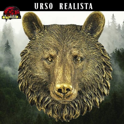 Escultura Cabeça de Urso Realista